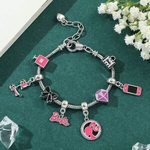 Silver Plated Barbie Charms Bracelet